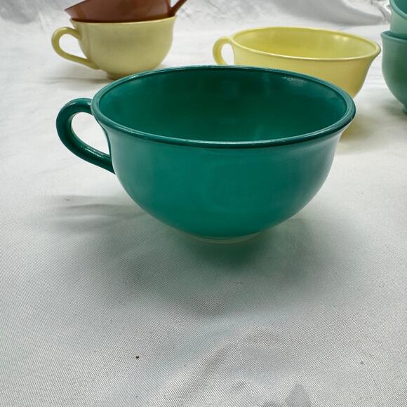 VTG set of 8 Hazel Atlas tea/coffee cup set - Picture 9 of 11